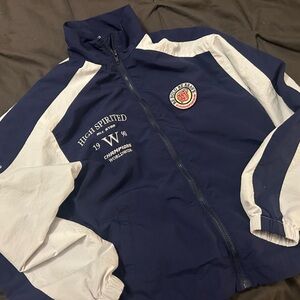 Navy Blue Juniors Windbreaker Jacket - Cute and Sporty